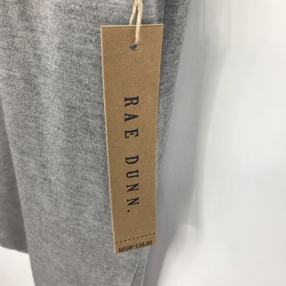 Rae Dunn NWT New Year Holiday Graphic New Year's Grey Tee Shirt - Picture 4 of 6